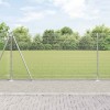 &Icirc;mprejmuire Sudată cu 13 St&acirc;lpi cu Flanșă 1.2x50 m Oțel Galvanizat