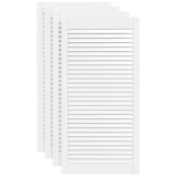 Cumpara ieftin Usi dulap design lambriu 4 buc. alb 99,3x49,4 cm lemn masiv pin
