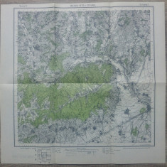 Buzaul Vest si Cislaul// harta Serviciul Geografic al Armatei 1939