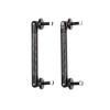 Tije Sustinere Prelungire Bara Fata, Aluminiu + Carbon, 75mm, Negru, Set 2 Bucati