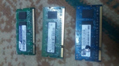 lot 3 memorii ram ddr2 laptop 512 mb Testate foto