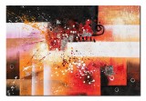 Cumpara ieftin Tablou abstract pictat manual living, birou, Fantezie in abstract 5, 90x60cm ulei pe panza, gata de agatat pe perete