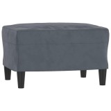 Cumpara ieftin Taburet, gri inchis, 60x50x41 cm, catifea