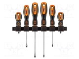 Kit şurubelniţe NEO TOOLS Phillips și plat 6 piese cu m&acirc;ner ergonomic