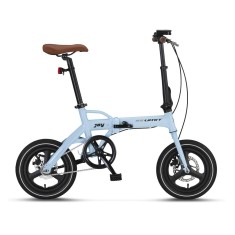 Bicicleta Joy 2D, pliabila cadru aluminiu, roata 14&quot;, frana pe disc, culoare alb... Cod:51435000012