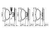 BOSCH 0 986 495 213 set placute frana,frana disc