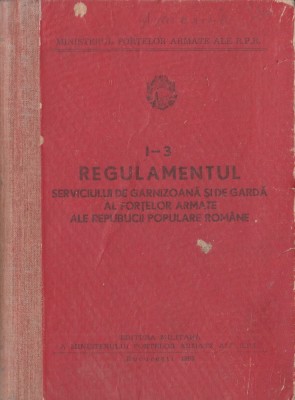 MFA - Regulamentul serviciului de garnizoana si de garda foto