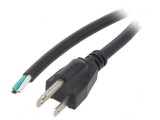 Cablu Alimentare NEMA 5-15 3x16AWG 1.5m Negru 13A