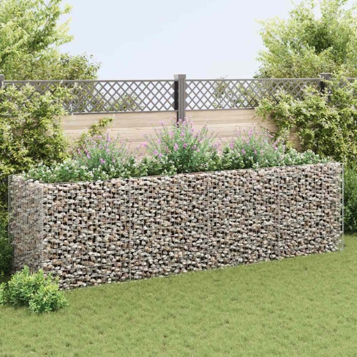 Strat &icirc;nălțat gabion, 360 x 90 x 100 cm, oțel