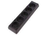 Conector Alimentare AC Mamă Splitter 2P 250V 16A Negru