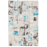 Covor modern EFFECT, polipropilena/poliester, turcoaz, 250x350 cm, EF37890A-MC42