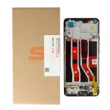 LCD+Touchscreen cu Rama OPPO A74 4G / F19 BLACK Original Service Pack