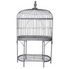 Cusca de pasari din fier forjat antik grey AJA287, Jardiniere