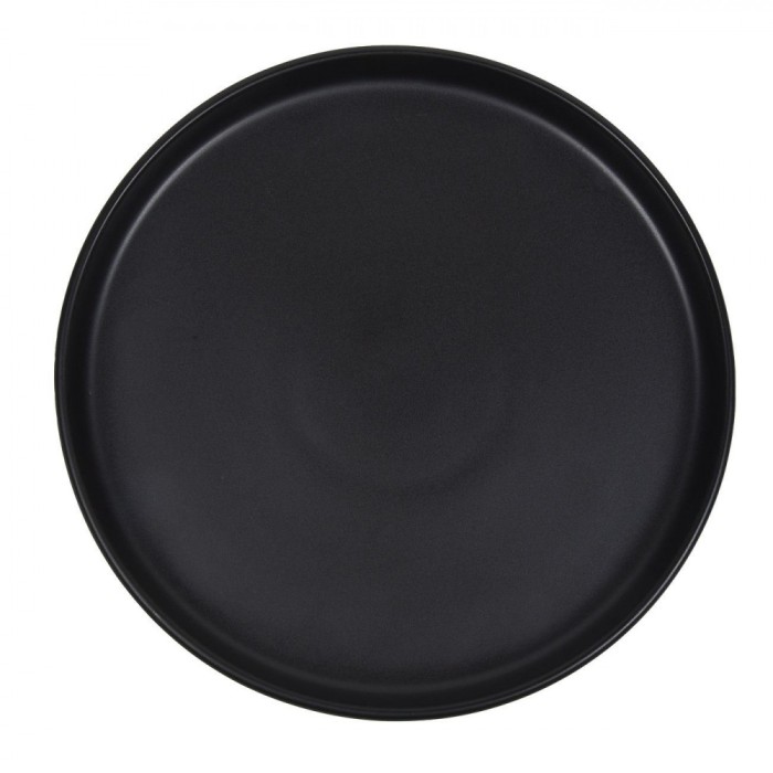 Farfurie Ceramică, Nordic, Diametru 26.5cm, Culoare Negru, Potrivită Pentru Mașina de Spălat Vase și Cuptorul cu Microunde