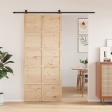 VidaXL Ușă de hambar, 90x208 cm, lemn masiv de pin