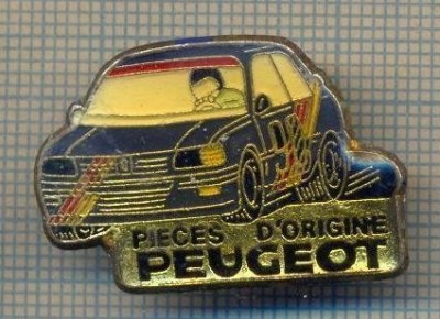 Y 14 INSIGNA - AUTOMOBILISTICA -PIECES D&amp;#039;ORIGINE PEUGEOT -PENTRU COLECTIONARI foto