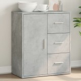 Gossi dulap, gri beton, 60x31x70 cm, lemn prelucrat