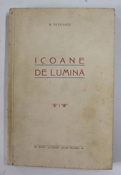 ICOANE DE LUMINA de N. PETRASCU , 1935