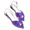 Sandale din piele naturala cu bareta la spate Ruby Purple