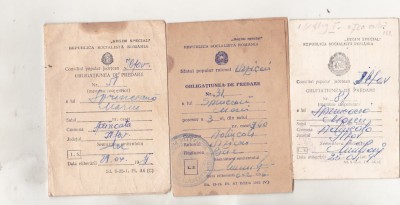 bnk div Obligatiouni de predare - x3 - anii `60-`70 foto