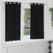 vidaXL Perdele cu perdele 2 pcs Negru 175x140cm Poliester 4107319