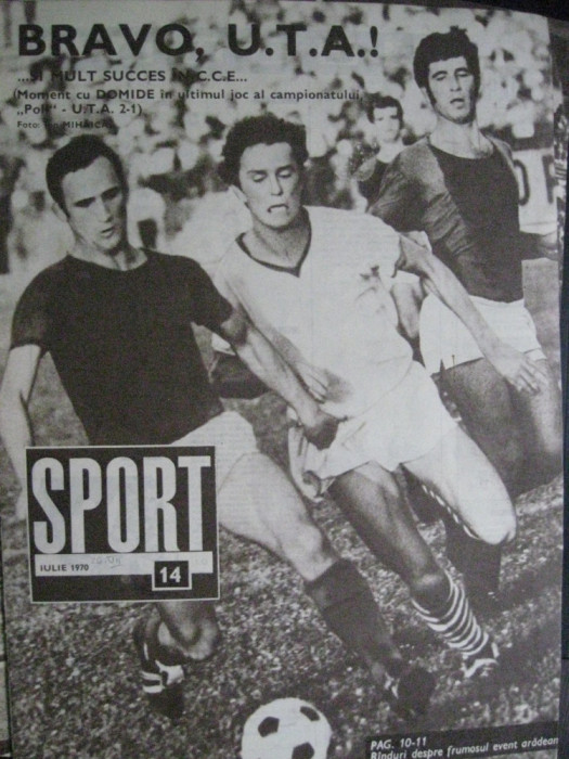 Revista Sport (1970) UTA campioana