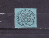 TSV @ - 1867 MICHEL 15 - STATE VECHI ITALIENE, STATUL PAPAL, 5 cent. MNH/** LUX, Nestampilat