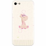 Husa silicon pentru Apple Iphone 6 Plus, Giraffe Cute