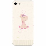 Husa silicon pentru Apple Iphone 5c, Giraffe Cute