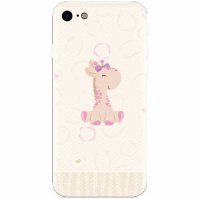 Husa silicon pentru Apple Iphone 5c, Giraffe Cute foto