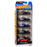 Set 5 masinute Hot Wheels, Formula 1, JBJ78