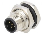 Soclu M12 Pin 5 pentru DeviceNet/CANopen THT IPX7 125V