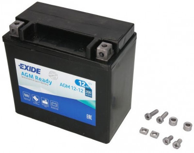 Baterie Moto Exide Agm Ready 12V 12Ah 200A YTX14-BS EXIDE READY foto