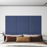 VidaXL Panouri de perete 12 buc. albastru 60x30 cm textil 2,16 m&sup2;
