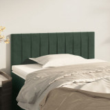 VidaXL Tăblie de pat, verde &icirc;nchis, 100x5x78/88 cm, catifea