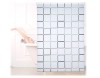 Perdea Dus Relaxdays Retro 140x240cm Semitransparenta Verde/Gri Impermeabila Uscare Rapida Montare Tavan