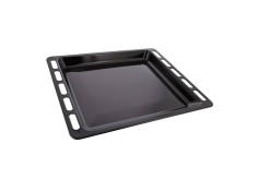 Tava de cuptor emailata neagra 45,6x36x5 cm, din otel rezistent