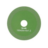 Disc de taiere pentru polizor unghiular, Diamant, 100 mm, Verde, Oem
