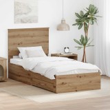 Cumpara ieftin Cadru de pat Stejar Artizanal 100 x 200 cm Lemn prelucrat