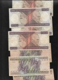 Brazilia 5000 5.000 cruzeiros 1981(86) F-VF pret pe bucata