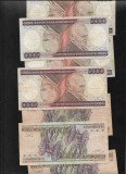 Brazilia 5000 cruzeiros 1981(86) F-VF pret pe bucata