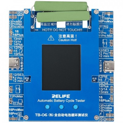 Tester Service Relife TB-06 Pro pentru verificare numar cicluri Acumulator Apple iPhone 11 - 16 Series foto
