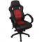 Scaun de birou cu design racing, piele artificiala, Ro?u