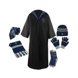 Set roba si accesorii Harry Potter, Ravenclaw House, 6 piese, albastru, 5-7 ani, 110-120 cm