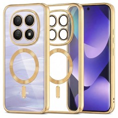 Husa premium Xiaomi Redmi Note 15 5G Asteroid GSM Luxury Crystal MagSafe, auriu