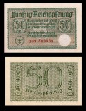 GERMANIA █ bancnota █ 50 Reichspfennig █ 1940-1945 █P-R135 Ro550 UNC necirculata