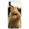 Husa silicon pentru Apple Iphone X, Cute Rabbit In Grass