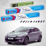 Cumpara ieftin Ștergătoare Renault Megane III Grandtour Break 2009-prezent | Set Față și Spate Flat Premium &ndash; TeamCar&reg;