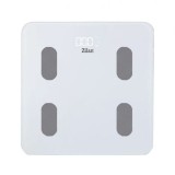 Cantar electronic corporal 28x28x2cm 180kg sticla alb Zilan ZLN8979