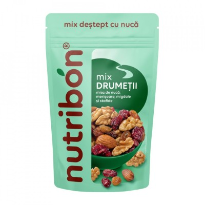 Mix drumetii (miez de nuca, migdale, stafide, merisoare) 150gr transilvania nuts foto